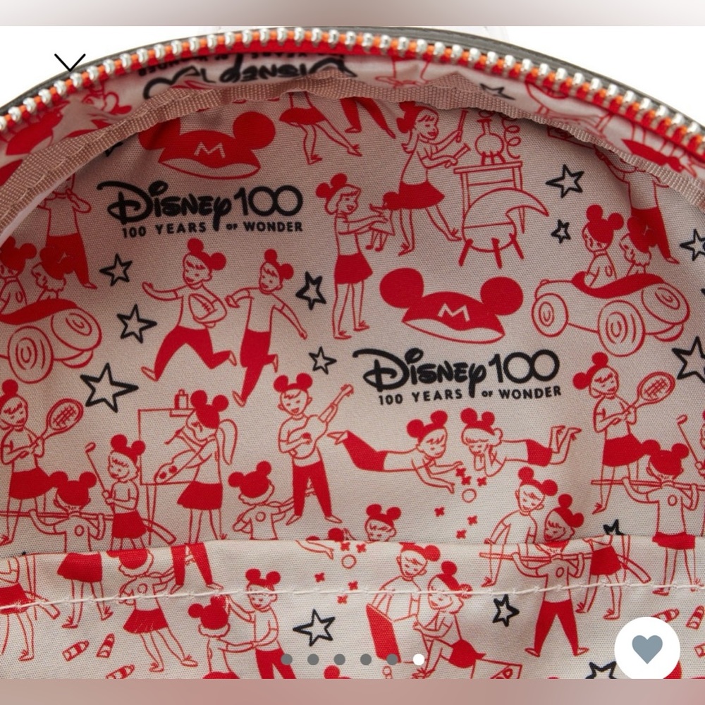 NWT Loungefly Disney’s 100th Mickey Mouse club mini backpack#456111 - Picture 6 of 12